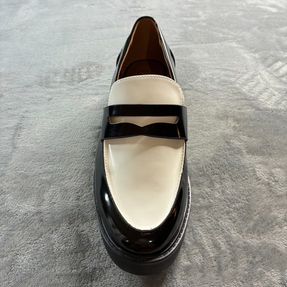 Mia Amore Womens Hali Loafer Black Sz 8 Man Made Chunky Lugged Sole Slip On - Picture 11 of 15